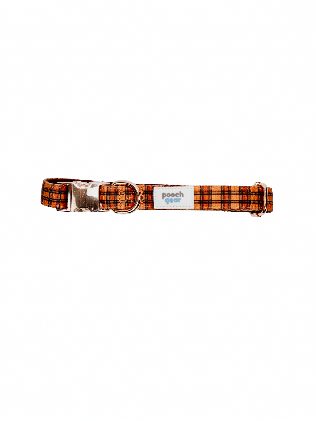 Chestnut Checks Dog Collars