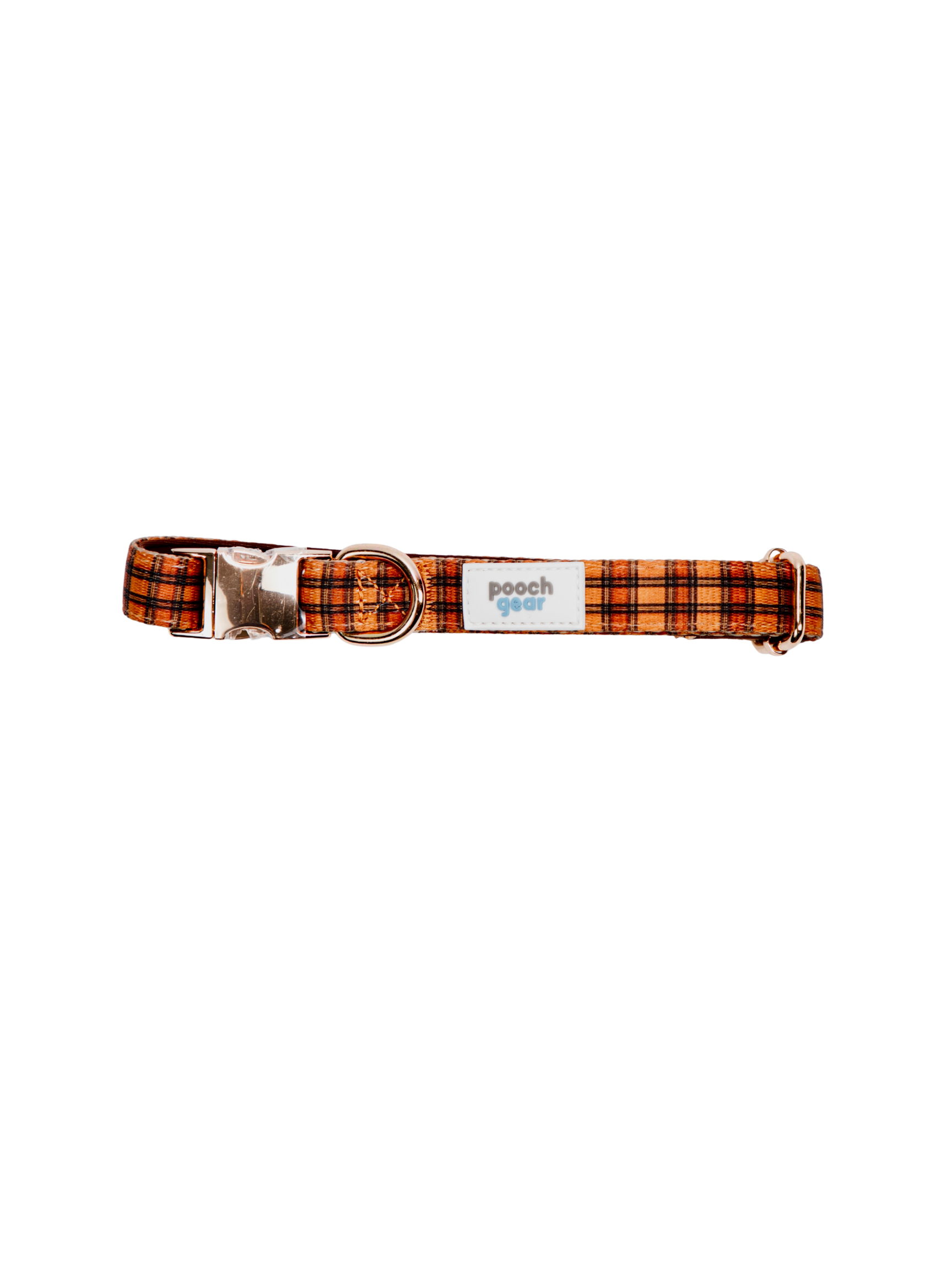 Chestnut Checks Dog Collars
