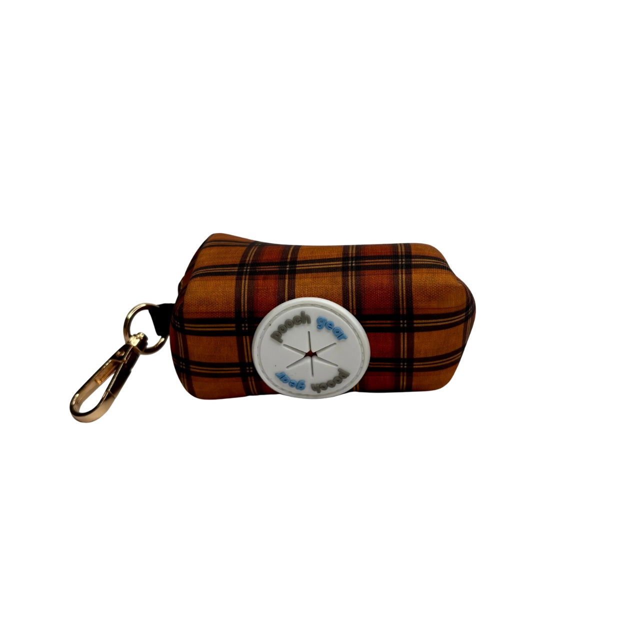 Chestnut Checks Dog Waste Bag Holder