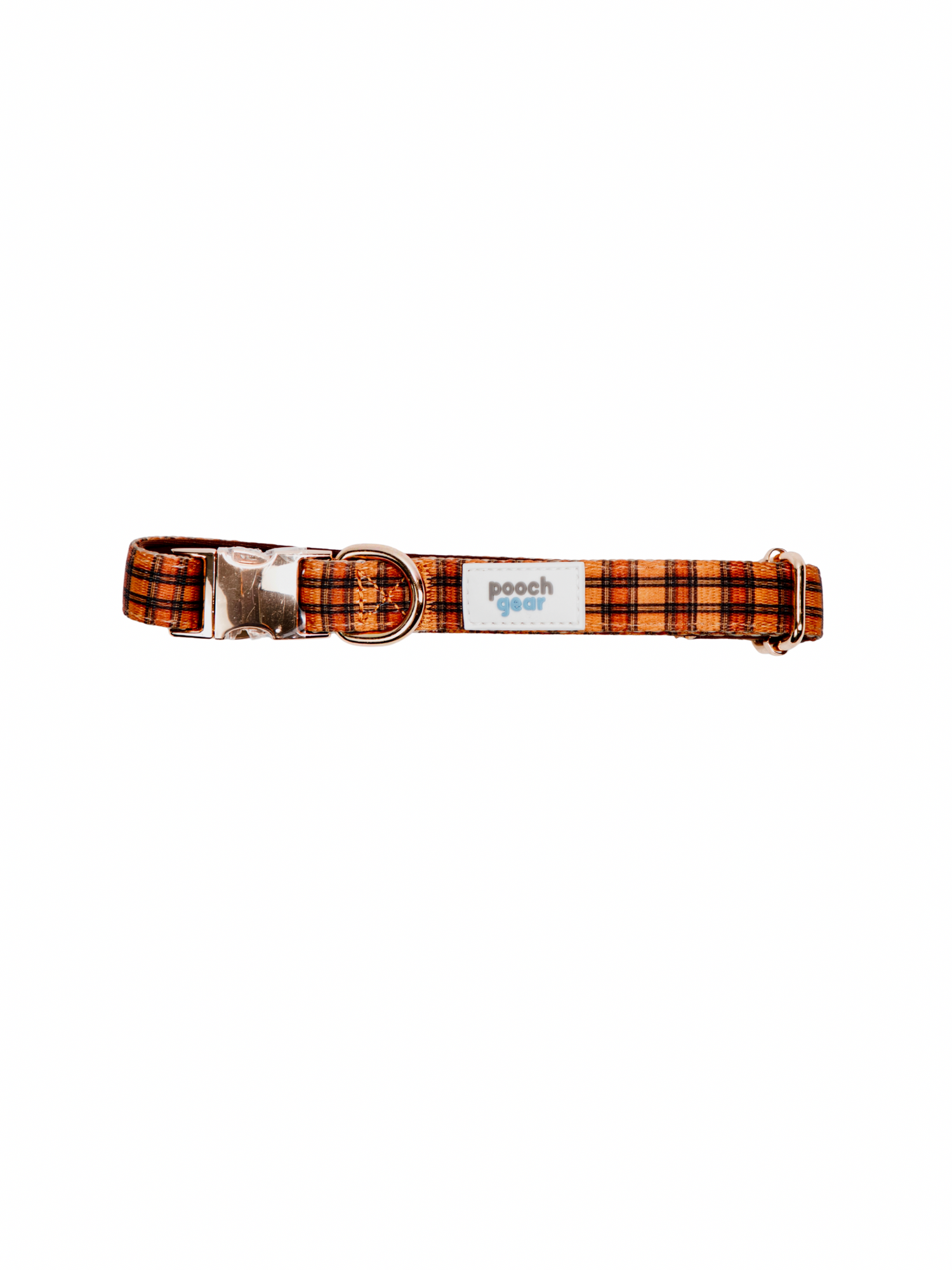 Chestnut Checks Dog Collar